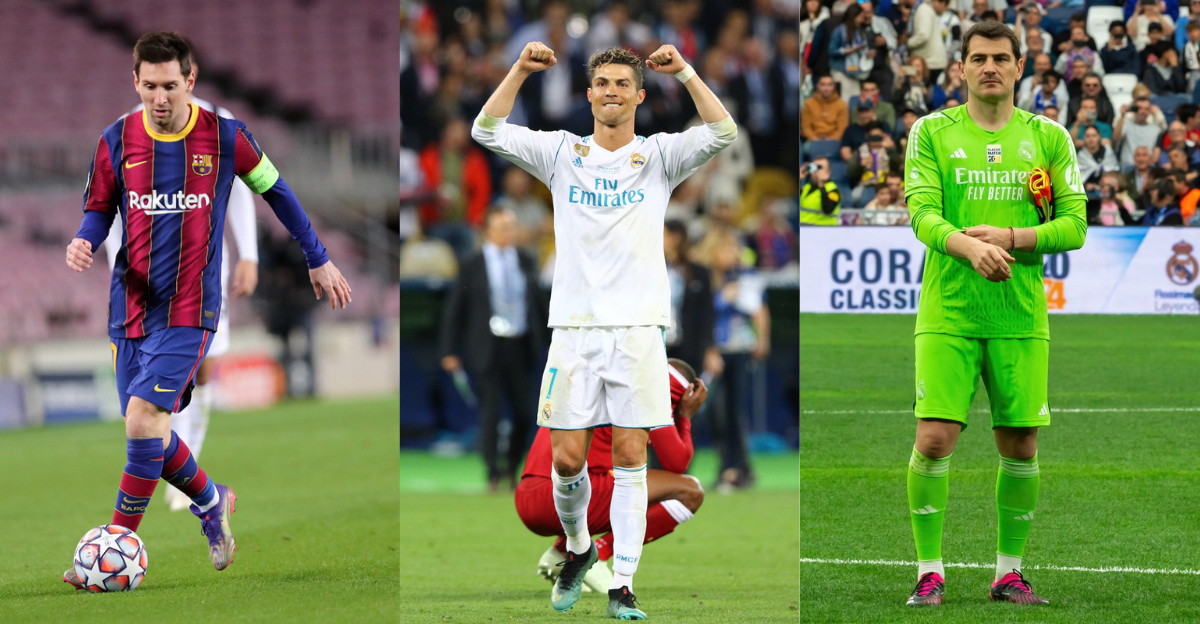 Les 100 légendes de la Champions League ayant joué le plus grand nombre de matchs