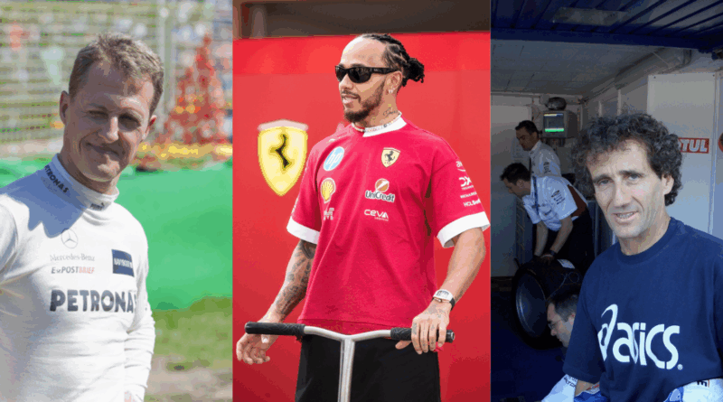 Michael Schumacher, Lewis Hamilton, Alain Prost