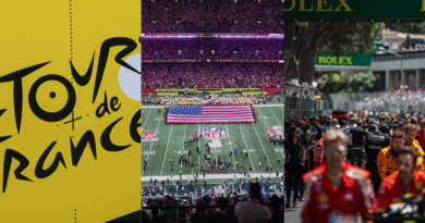 Tour De France, Super Bowl, F1 Monaco