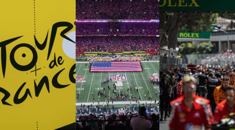 Tour De France, Super Bowl, F1 Monaco
