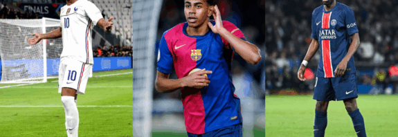 Kylian Mbappe, Lamine Yamal, Ousmane Dembele