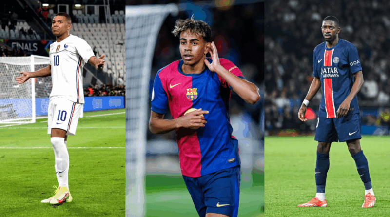 Kylian Mbappe, Lamine Yamal, Ousmane Dembele