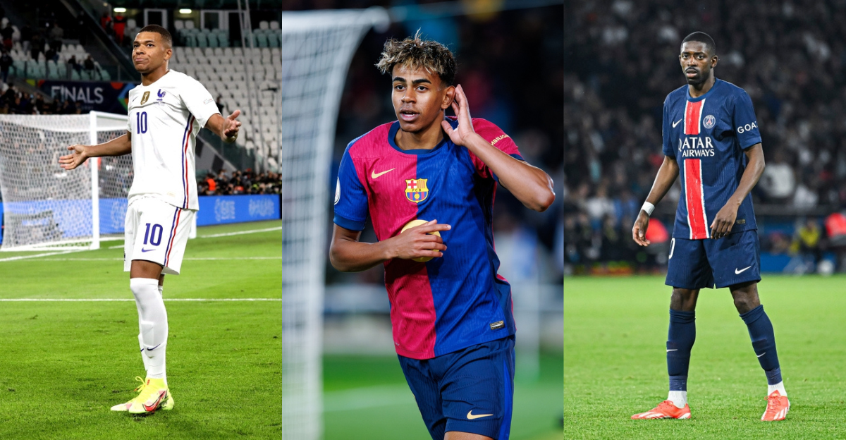 Kylian Mbappe, Lamine Yamal, Ousmane Dembele