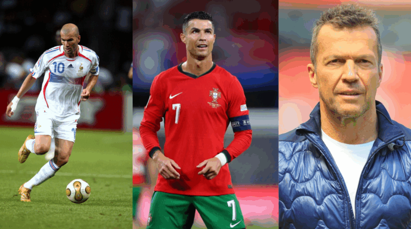 Zinedine Zidane, Cristiano Ronaldo, lothar matthäus