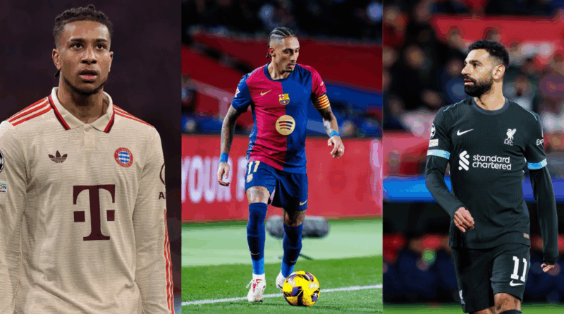 Olise, Raphinha, Salah