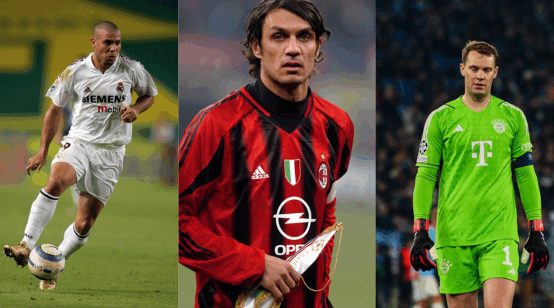 Ronaldo Nazário, Maldini, Neuer