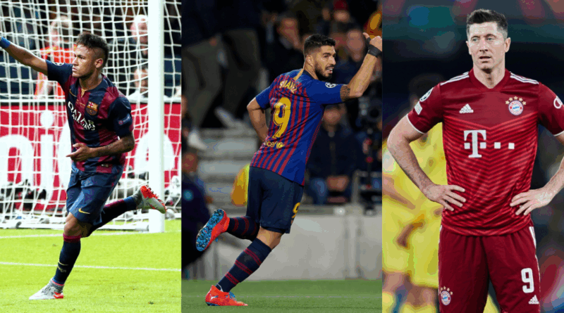 Neymar, Suarez, Lewandowski