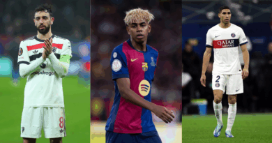 Bruno Fernandes, Lamine Yamal, Hakimi