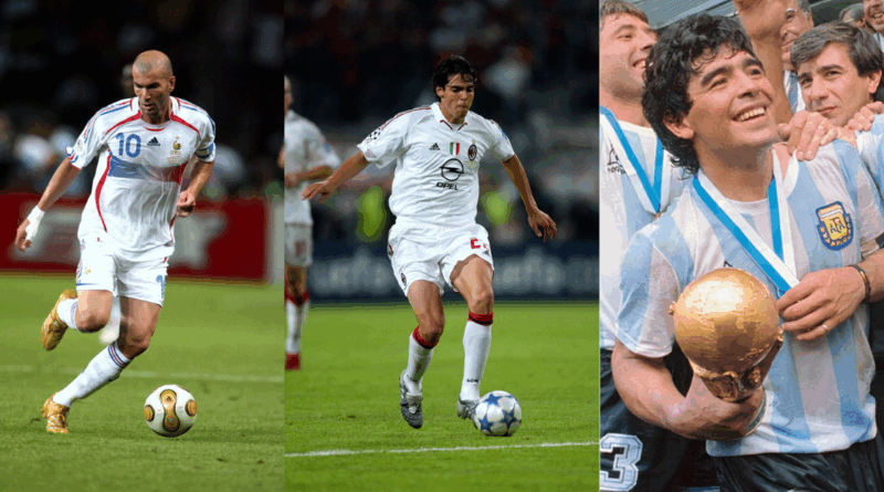 Zidane, Kaka, Maradona
