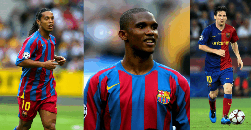 Ronaldinho, Eto'o, Messi