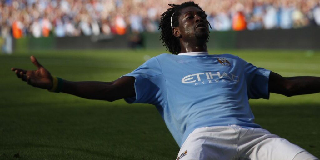 Emmanuel Adebayor’s Celebration vs Arsenal (2009)