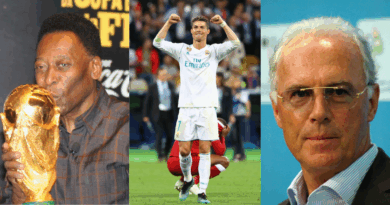 Pele, Cristiano Ronaldo, Franz Beckenbauer