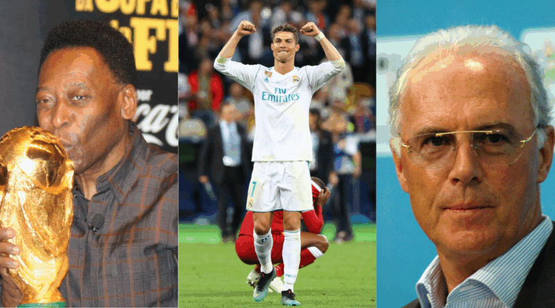 Pele, Cristiano Ronaldo, Franz Beckenbauer