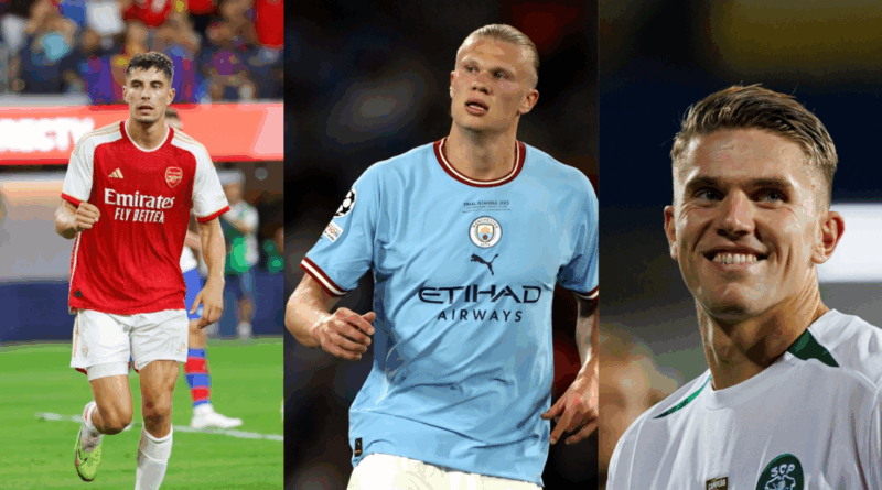 Kai Havertz, Erling Haaland, Viktor Gyokeres