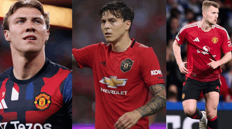 Rasmus Højlund, Victor Lindelof, Matthijs de Ligt