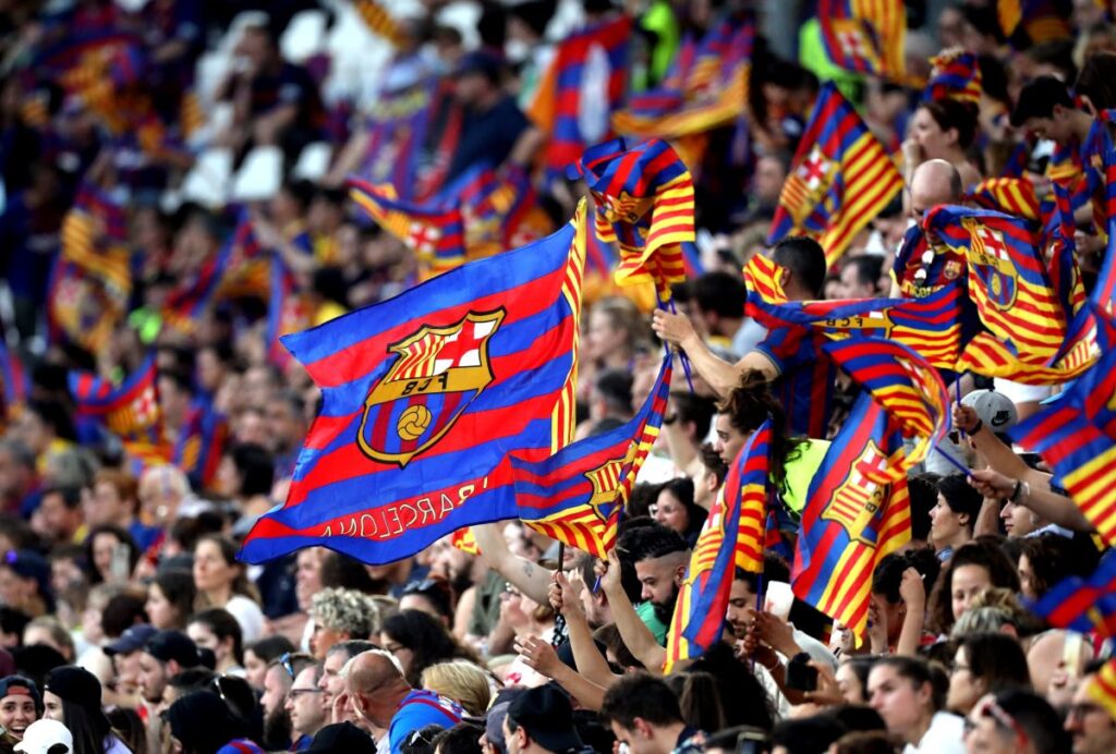 barca cheering