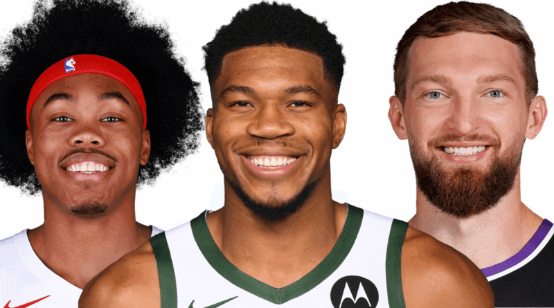 Scottie Barnes, Giannis Antetokounmpo, Domantas Sabonis