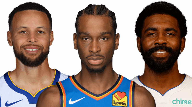 Stephen Curry, Shai Gilgeous-Alexander, Kyrie Irving