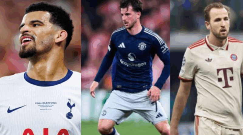 Dominic Solanke, Mason Mount, Harry Kane