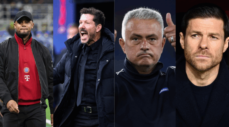 Vincent Kompany, Diego Simeone, Jose Mourinho, Xabi Alonso