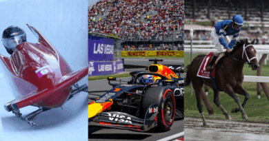 bobsledding, formula 1, horse racing