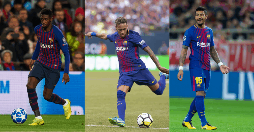 Dembele, Neymar, Paulinho