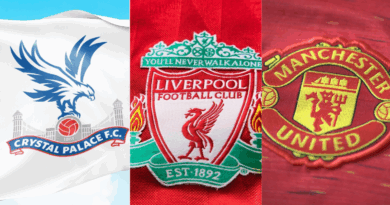 Crystal Palace, Liverpool, Manchester United