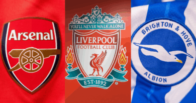 Arsenal, Liverpool, Brighton