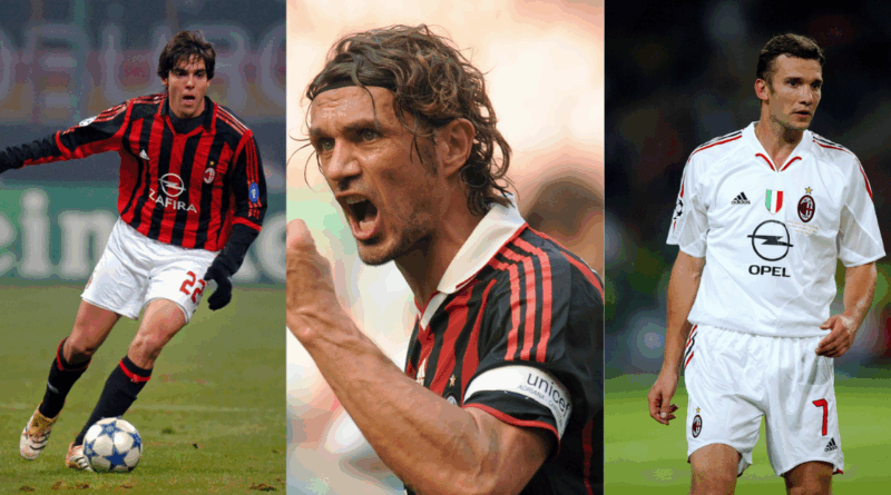 Kaka, Maldini, Shevchenko