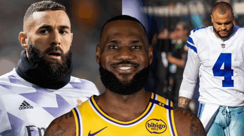 Karim Benzema, Lebron James, Dak Prescott