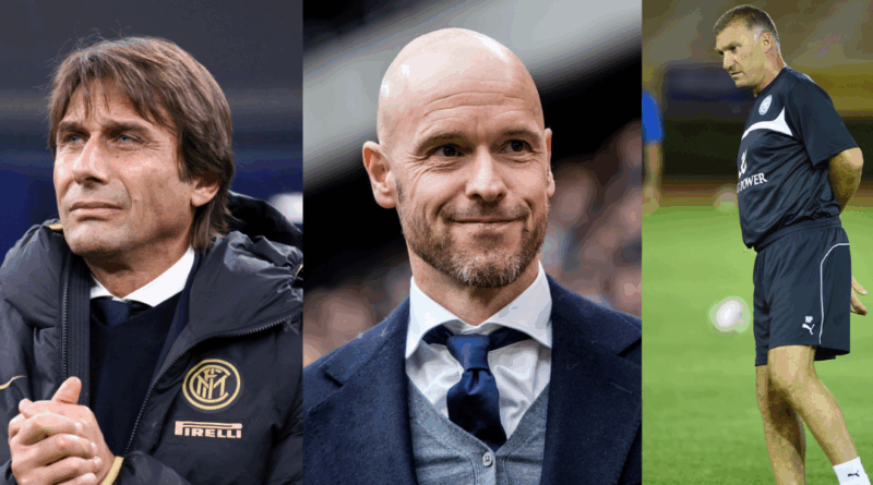 Antonio Conte, Erik ten Hag, Nigel Pearson