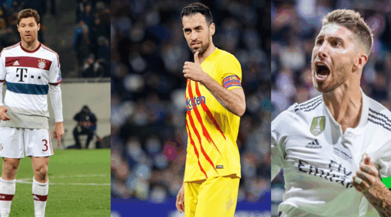 Xabi Alonso, Sergio Busquets, Sergio Ramos