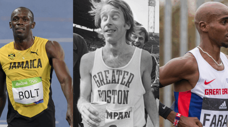 Usain Bolt, Bill Rodgers, Mo Farah