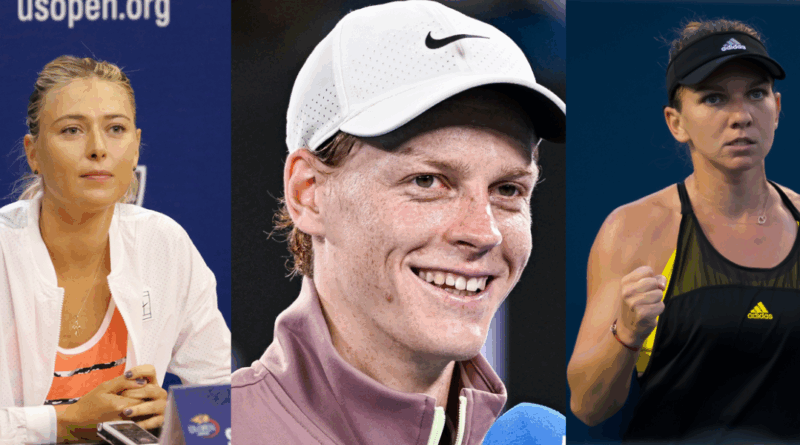 Maria Sharapova, Jannik Sinner, Simona Halep