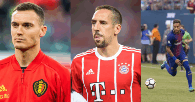 Thomas Vermaelen, Franck Ribéry, Neymar Jr.
