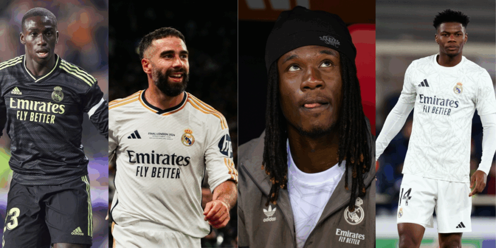 mendy, carvajal, camavinga, tchouaméni