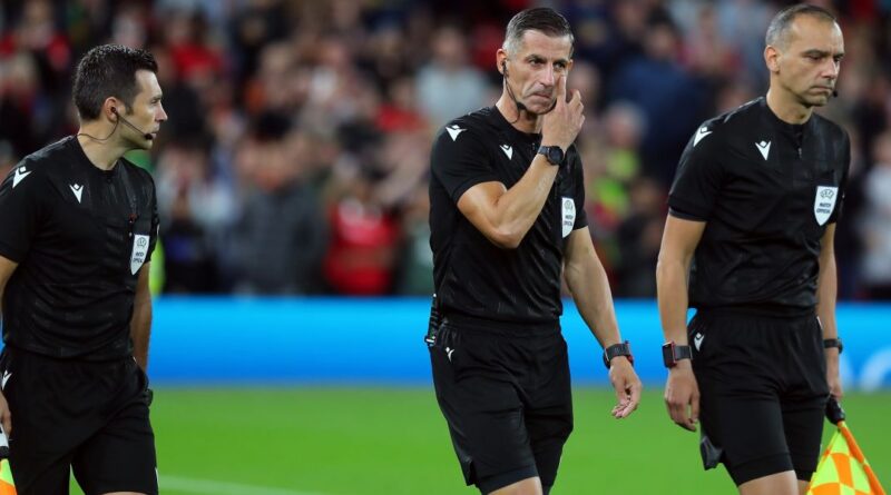 Football referees Anastasios Sidiropoulos, Polychronis Kostaras and Lazaros Dimitriadis