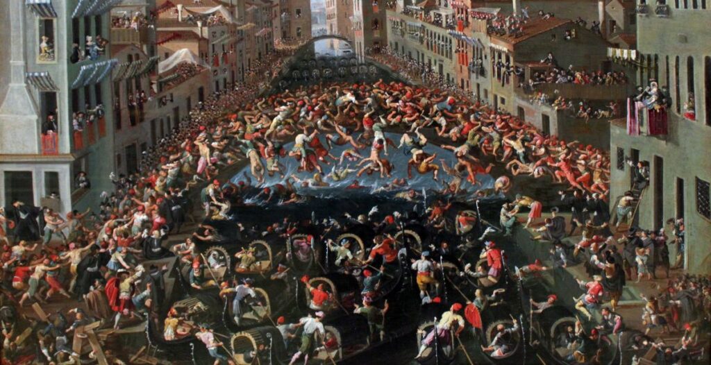 Ponte dei Pugni in Venice (Bridge Battle)