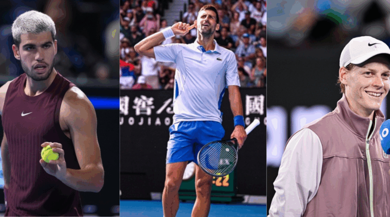 Carlos Alcaraz, djokovic, sinner