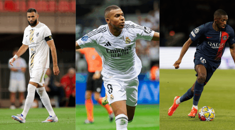 Karim Benzema, Kylian MBappe, Ousmane Dembele
