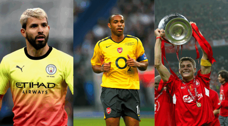 Sergio Aguero, Theirry Henry, Steven Gerrard