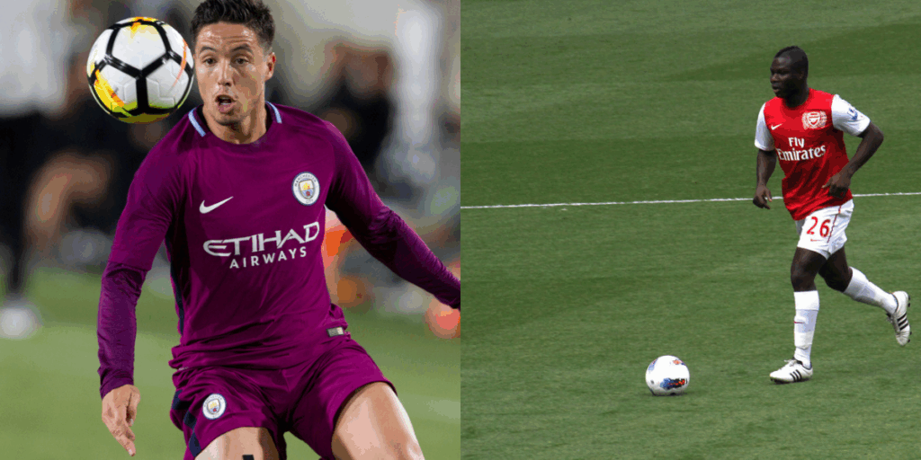 Emmanuel Frimpong and Samir Nasri