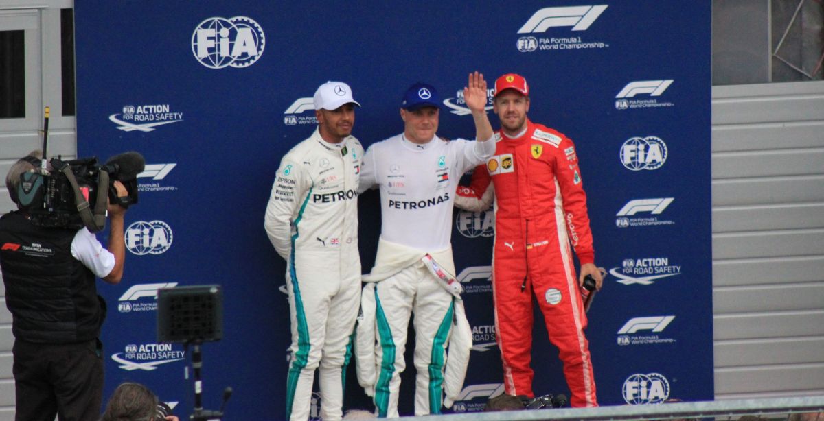 Lewis Hamilton, Sebastian Vettel, Valterri Bottas