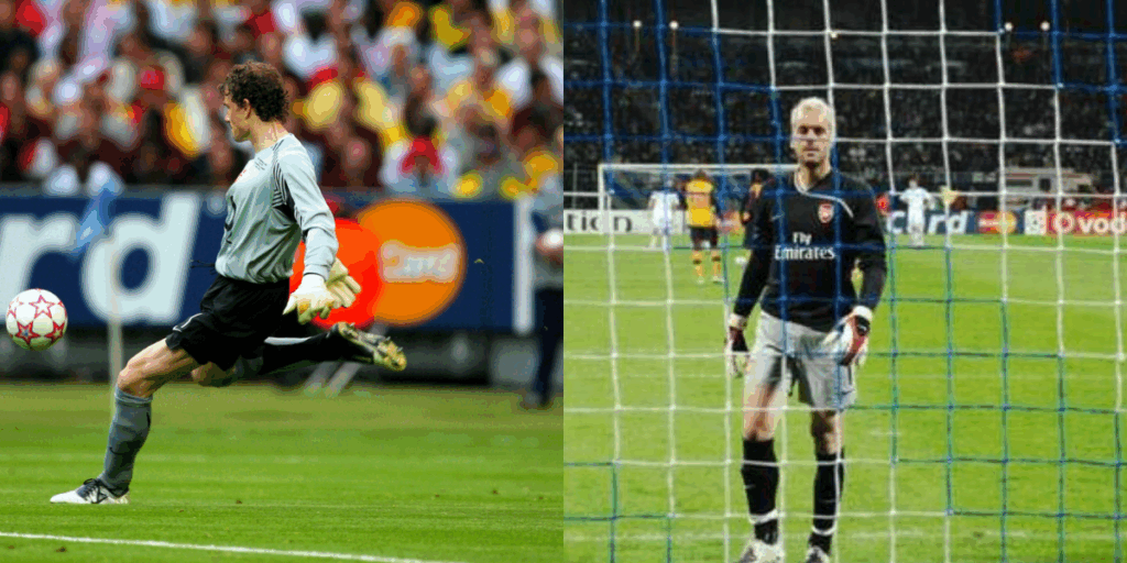 Jens Lehmann and Manuel Almunia
