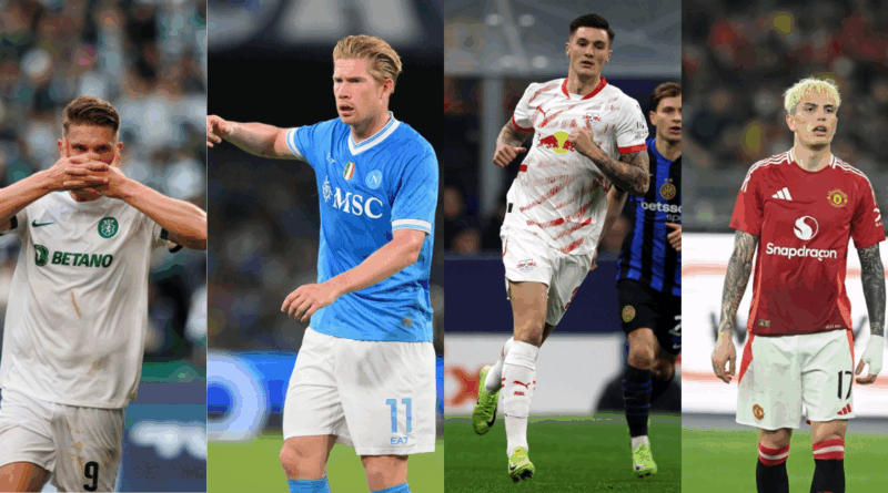 Gyokeres, De Bruyne, Sesko, Garnacho