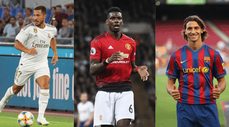Hazard, Pogba, Zlatan Ibrahimovic