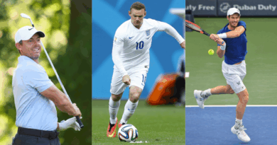 Rory Mcllroy, Wayne Rooney, Andy Murray