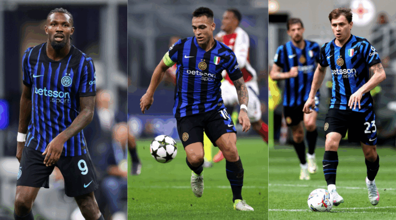 Marcus Thuram, Lautaro Martinez, Barella