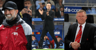 Jurgen Klopp, Pep Guardiola, Alex Ferguson