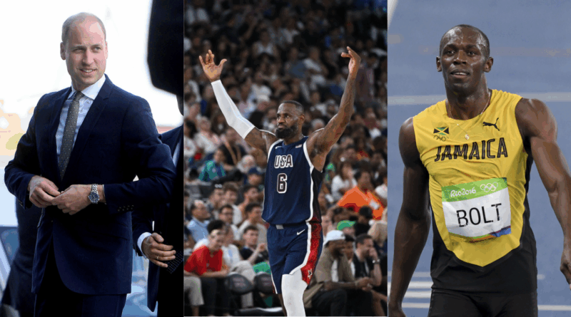 Prince William, Lebron James, Usain Bolt